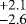 Mathematical equation: ${}^{+2.1}_{-2.6}$