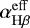 Mathematical equation: $\alpha^{\mathrm{eff}}_{\mathrm{H}\beta}$