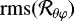 Mathematical equation: $\mathrm{rms}(\mathcal{R}_{\theta \varphi})$