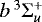 Mathematical equation: $b\,^3\Sigma_u^+$
