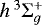 Mathematical equation: $h\,^{3}\Sigma_{g}^{+}$
