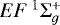 Mathematical equation: $EF\,^{1}\Sigma_{g}^{+}$