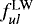 Mathematical equation: $f_{ul}^{\textrm{LW}}$