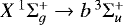 Mathematical equation: $X\,^{1}\Sigma_g^+\rightarrow b\,^3\Sigma_u^+$