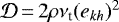 Mathematical equation: ${\cal D}\,{=}\,2 \rho \nu_{\textrm{t}} (e_{kh})^{2}$