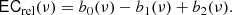 $$ \begin{aligned} \mathsf{EC}_{\rm rel} (\nu ) = {b}_{0} (\nu ) - {b}_{1} (\nu ) + {b}_{2} (\nu ). \end{aligned} $$