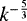 $k^{-\frac{5}{3}}$