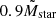 $ 0.9 \tilde{M}_{\mathrm{star}} $