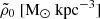 $ \tilde{\rho}_{0} \ [\mathrm{M_\odot \ kpc^{-3}}] $