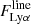 $ F^{\mathrm{line}}_{\mathrm{Ly}\alpha} $