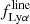 $ f^{\mathrm{line}}_{\mathrm{Ly}\alpha} $