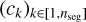 $\left( {{c_k}} \right)k \in \left[{1,{n_{{\rm{seg}}}}} \right]$