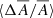 $ \langle \Delta \overline{A}/\overline{A} \rangle $