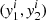 $ ({\it y}_1^i,{\it y}_2^i) $