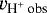 $v_{\textrm{H}^{+} \, \textrm{obs}}$