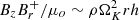 $ B_zB_r^+/\mu_o \sim \rho \Omega_K^2 rh $