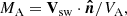 $$ \begin{aligned} M_{\rm A} = \mathbf V _{\rm sw} \cdot \boldsymbol{\hat{n}} / V_{\rm A}, \end{aligned} $$