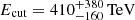 $ E_{\mathrm{cut}} =410_{-160}^{+380}\,\mathrm{TeV} $