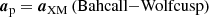 $$ \begin{aligned} \boldsymbol{a}_{\rm p}&= \boldsymbol{a}_{\rm XM}\,\mathrm{(Bahcall{-}Wolf cusp)} \end{aligned} $$