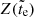 $ Z(\tilde{t}_{\rm e}) $