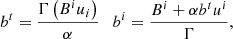 $$ \begin{aligned} b^t = \frac{\Gamma \left(B^i u_i\right)}{\alpha } \quad b^i = \frac{B^i + \alpha b^t u^i}{\Gamma }, \end{aligned} $$