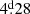 $ 4{{\overset{\text{d}}{.}}}28 $