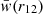 $ \bar{w}(r_{12}) $