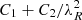 $ C_1+C_2/\lambda_R^2 $