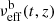 $ \nu^\mathrm{b}_\mathrm{eff}(t,z) $