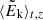 $ \langle\tilde{E}_{\mathrm{k}}\rangle_{t,z} $