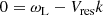 $$ \begin{aligned} 0 = \omega _{\rm L} - V_{\rm res}k \end{aligned} $$