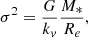 $$ \begin{aligned} \sigma ^2 = \frac{G}{k_{v}}\frac{M_*}{R_e}, \end{aligned} $$