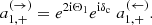 $$ \begin{aligned} a_{1,+}^{(\rightarrow )}=e^{2\mathrm{i} \Theta _1} e^{\mathrm{i} \delta _{\rm c}}\; a_{1,+}^{(\leftarrow )}. \end{aligned} $$