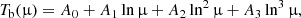 $$ \begin{aligned} T_{\rm b}(\upmu )=A_0+A_1\ln \upmu +A_2\ln ^2\upmu +A_3\ln ^3\upmu , \end{aligned} $$