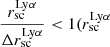 $ \dfrac{{r_{\mathrm{sc}}^{\mathrm{Ly\alpha}}}}{{\Delta r_{\mathrm{sc}}^{\mathrm{Ly\alpha}}}} < 1 ({r_{\mathrm{sc}}^{\mathrm{Ly\alpha}}} $