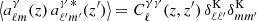 $$ \begin{aligned} \left\langle a^\gamma _{\ell m}(z)\,a^{\gamma \, *}_{\ell ^{\prime } m^{\prime }}(z^{\prime }) \right\rangle = C_\ell ^{\gamma \gamma }(z, z^{\prime })\,\delta _{\ell \ell ^{\prime }}^\mathrm{K}\delta _{mm^{\prime }}^\mathrm{K} \end{aligned} $$