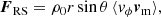 $$ \begin{aligned}&\boldsymbol{F}_{\mathrm{RS} }=\rho _{0}r\sin {\theta } \, \langle {v}_{\phi } \boldsymbol{v}_{\rm m}\rangle , \end{aligned} $$