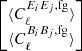 $ \begin{bmatrix} \langle C_\ell^{E_iE_j, \mathrm{fg}}\rangle\\ \langle C_\ell^{B_iB_j, \mathrm{fg}}\rangle \end{bmatrix} $