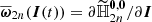 $ \overline{\boldsymbol{\omega}}_{2n}(\boldsymbol{I} (t)) = \partial {\widetilde{\mathbb{H}}_{2n}^{\boldsymbol{0},\boldsymbol{0}}}/\partial \boldsymbol{I} $
