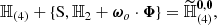 $$ \begin{aligned} \mathbb{H} _{(4)} + \{\mathrm{S} , \mathbb{H} _{2} + {{\boldsymbol{\omega }}_{o}} \cdot \boldsymbol{\Phi }\} = \widetilde{\mathbb{H} }_{(4)}^{\boldsymbol{0},\boldsymbol{0}}, \end{aligned} $$