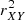 $ r_{XY}^2 $