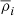 $ {\overline{\rho}}_{i} $