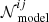 $ {{\cal N}}_{{\text{ model}}}^{ij} $