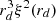 $ r_{d}^{3}\xi^{2}(r_{d}) $