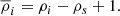$$ \begin{aligned} \overline{\rho }_{i}=\rho _{i}-\rho _{s}+1. \end{aligned} $$