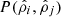 $ P({\hat{\rho}}_{i},{\hat{\rho}}_{j}) $