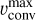 $\upsilon _{{\rm{conv}}}^{{\rm{max}}}$