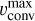 $\upsilon _{{\rm{conv}}}^{{\rm{max}}}$