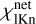 $\chi _{{\rm{lKn}}}^{{\rm{net}}}$