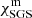 $ \chi_{\mathrm{SGS}}^{\mathrm{m}} $